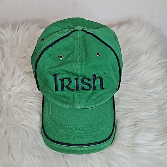Adidas Notre Dame Fighting Irish Green Adjustable Cap - Picture 1 of 9